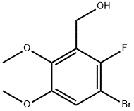(3-Bromo-2-fluoro-5,6-dimethoxyphenyl)methanol Structure