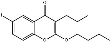 2-Butoxy-6-iodo-3-propyl-4H-chromen-4-one Struktur