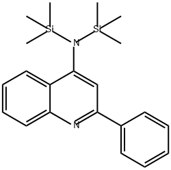 4-Quinolinamine, 2-phenyl-N,N-bis(trimethylsilyl)- Structure