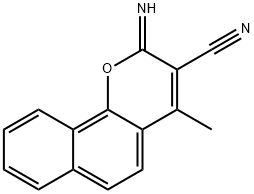 2H-Naphtho[1,2-b]pyran-3-carbonitrile, 2-imino-4-methyl-,190014-68-7,结构式