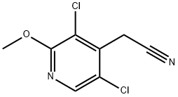 3,5-Dichloro-2-methoxy-4-pyridineacetonitrile Struktur