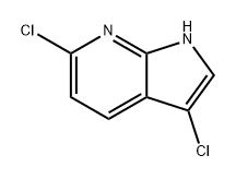 1H-Pyrrolo[2,3-b]pyridine, 3,6-dichloro- Struktur