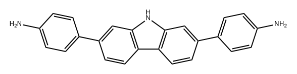 Benzenamine, 4,4'-(9H-carbazole-2,7-diyl)bis- Struktur