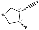 3-Pyrrolidinecarbonitrile, 4-fluoro-, (3R,4S)-rel-|(3R,4S)-4-氟吡咯烷-3-甲腈