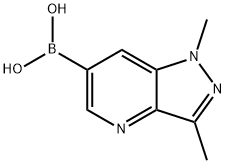 Boronic acid, B-(1,3-dimethyl-1H-pyrazolo[4,3-b]pyridin-6-yl)- 结构式