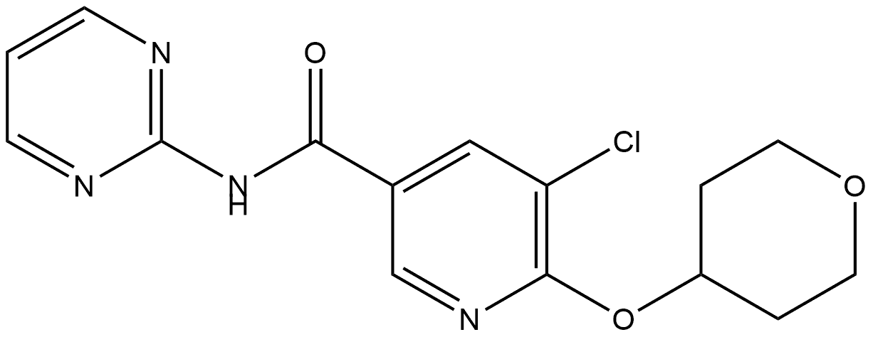 5-Chloro-N-2-pyrimidinyl-6-[(tetrahydro-2H-pyran-4-yl)oxy]-3-pyridinecarboxamide|