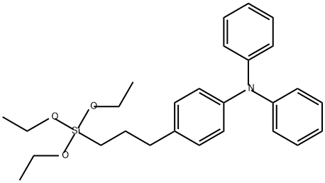 Benzenamine, N,N-diphenyl-4-[3-(triethoxysilyl)propyl]- Structure