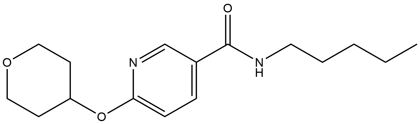 N-Pentyl-6-[(tetrahydro-2H-pyran-4-yl)oxy]-3-pyridinecarboxamide|