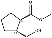 REL-(1R,2S)-2-(羟甲基)环戊烷-1-羧酸甲酯,1903577-04-7,结构式