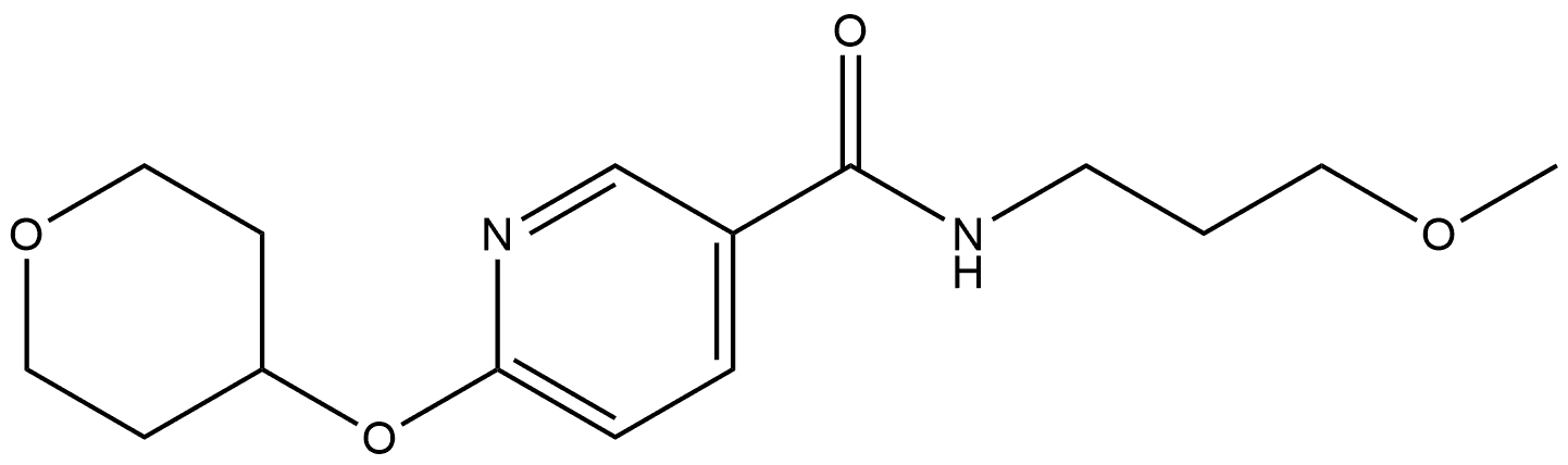 N-(3-Methoxypropyl)-6-[(tetrahydro-2H-pyran-4-yl)oxy]-3-pyridinecarboxamide|