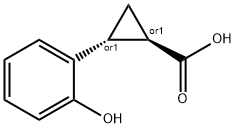 rac-(1R,2R)-2-(2-hydroxyphenyl)cyclopropane-1-c
arboxylic acid 结构式