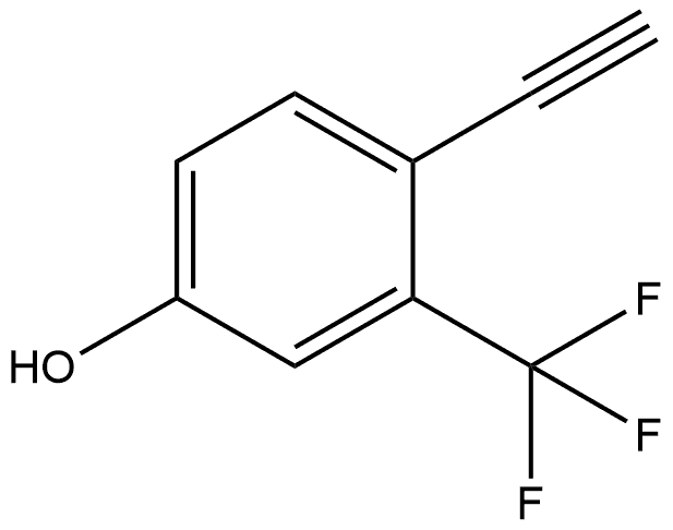 4-乙炔基-3-(三氟甲基)苯酚,1904641-85-5,结构式