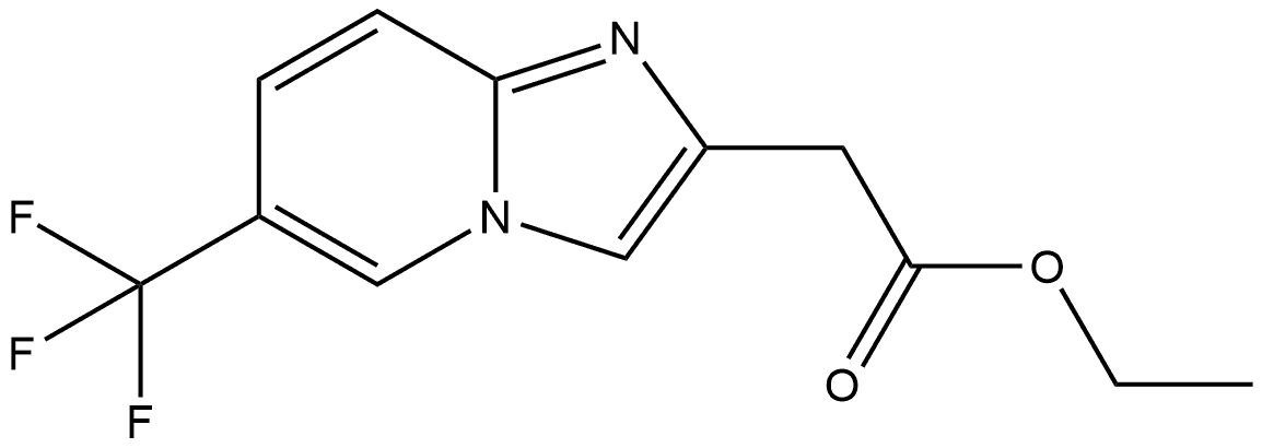 ethyl 2-(6-(trifluoromethyl)imidazo[1,2-a]pyridin-2-yl)acetate,1906559-42-9,结构式