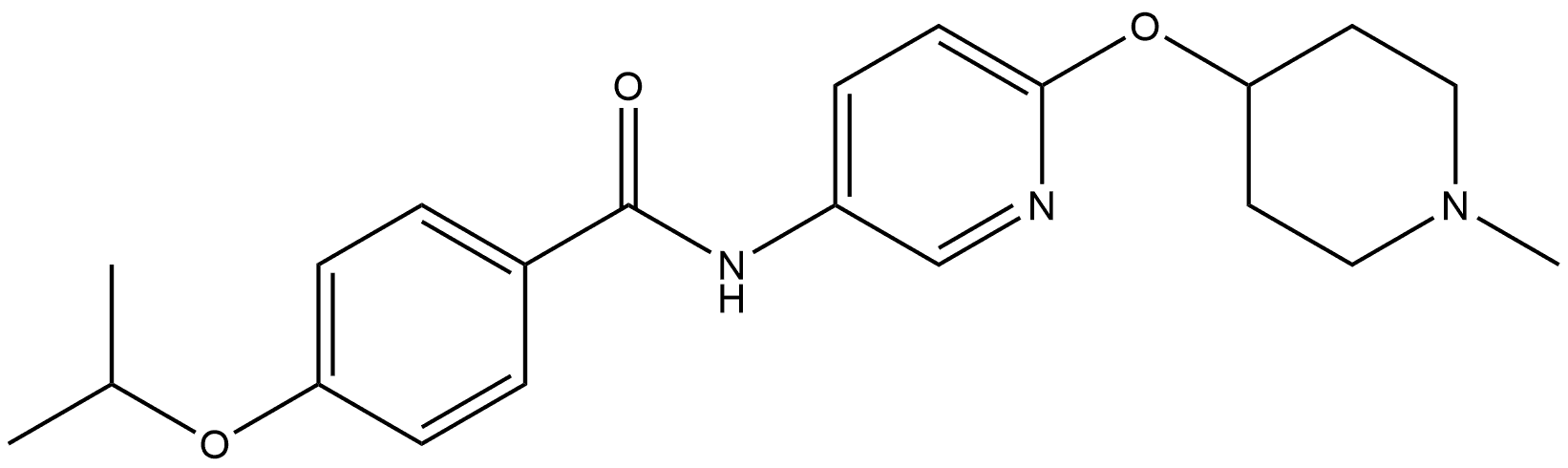 4-(1-Methylethoxy)-N-[6-[(1-methyl-4-piperidinyl)oxy]-3-pyridinyl]benzamide Structure