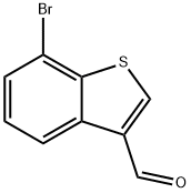 7-Bromo-1-benzothiophene-3-carbaldehyde Struktur