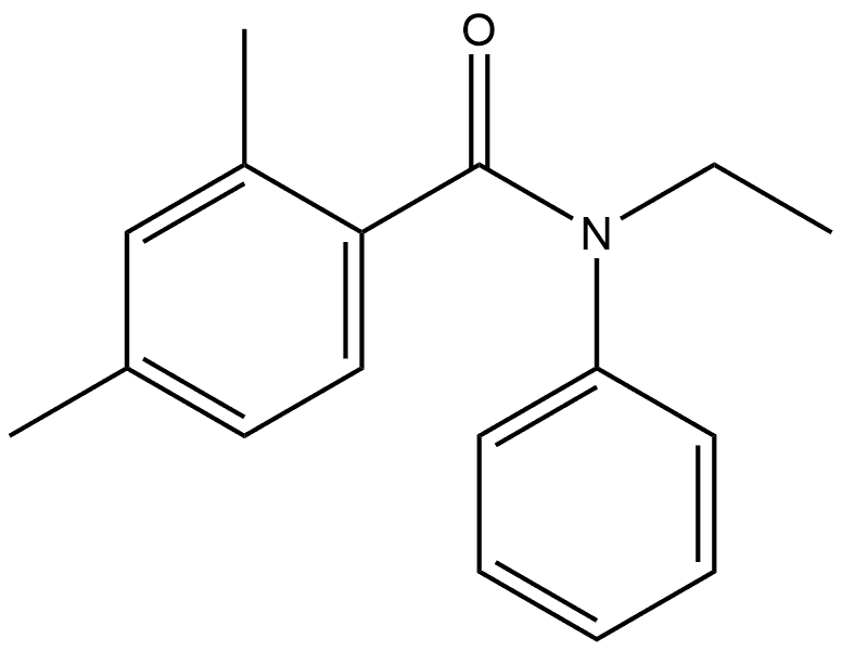 N-Ethyl-2,4-dimethyl-N-phenylbenzamide Struktur