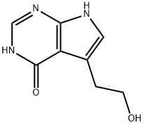 4H-Pyrrolo[2,3-d]pyrimidin-4-one, 3,7-dihydro-5-(2-hydroxyethyl)- Structure