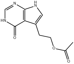 4H-Pyrrolo[2,3-d]pyrimidin-4-one, 5-[2-(acetyloxy)ethyl]-3,7-dihydro-