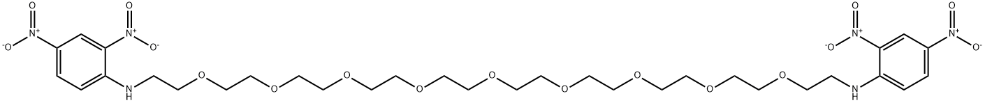 DNP-PEG9-DNP 化学構造式