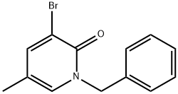 1-benzyl-3-bromo-5-methyl-1,2-dihydropyridin-2-o ne Structure