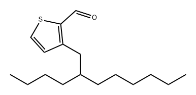 2-Thiophenecarboxaldehyde, 3-(2-butyloctyl)- Struktur