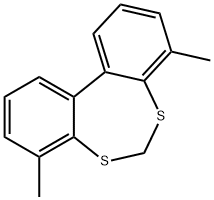 Dibenzod,f1,3dithiepin, 4,8-dimethyl- Structure