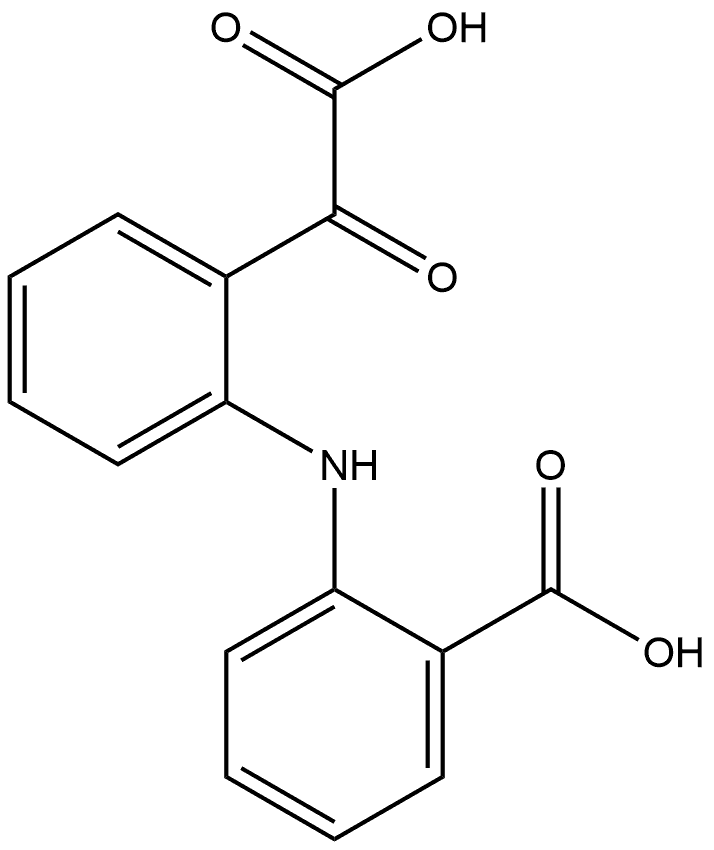 Benzeneacetic acid, 2-[(2-carboxyphenyl)amino]-α-oxo- Struktur