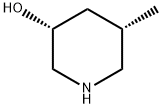 3-Piperidinol, 5-methyl-, (3R,5S)- Structure