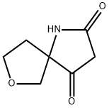 7-氧杂-1-氮杂螺环[4.4]壬烷-2,4-二酮, 1909308-55-9, 结构式