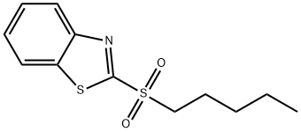 Benzothiazole, 2-(pentylsulfonyl)- Structure