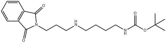 Carbamic acid, N-[4-[[3-(1,3-dihydro-1,3-dioxo-2H-isoindol-2-yl)propyl]amino]butyl]-, 1,1-dimethylethyl ester Structure