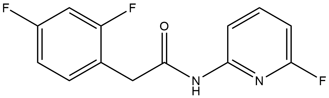 2,4-Difluoro-N-(6-fluoro-2-pyridinyl)benzeneacetamide Structure