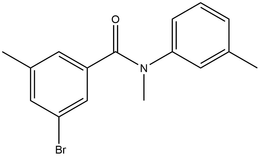 3-Bromo-N,5-dimethyl-N-(3-methylphenyl)benzamide,1913436-32-4,结构式