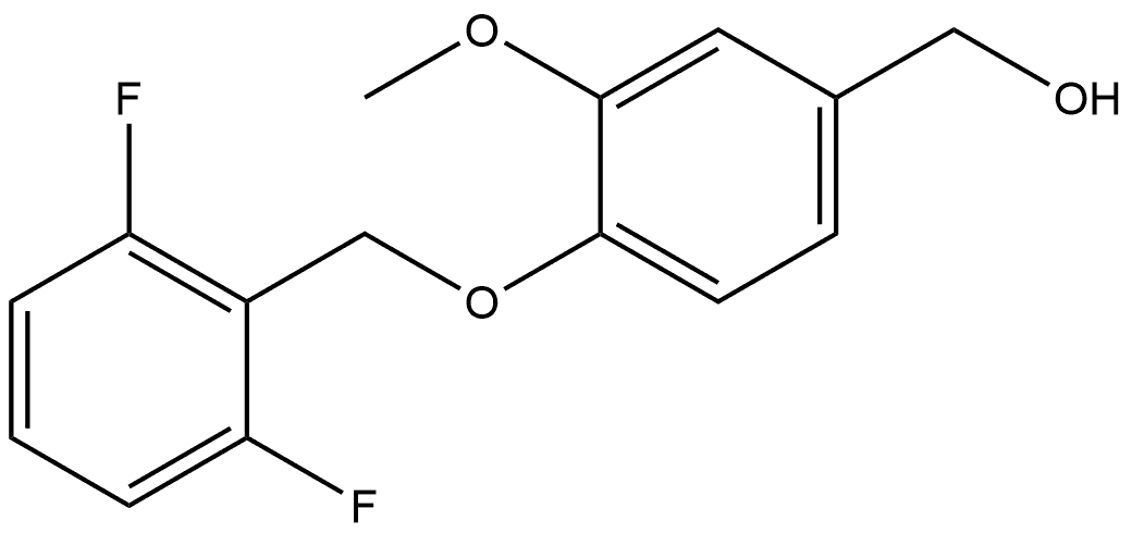 4-[(2,6-Difluorophenyl)methoxy]-3-methoxybenzenemethanol 结构式