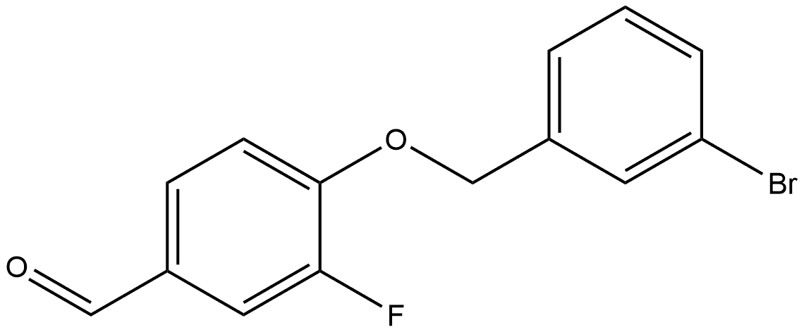 4-[(3-Bromophenyl)methoxy]-3-fluorobenzaldehyde,1914290-17-7,结构式