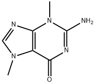 6H-Purin-6-one, 2-amino-3,7-dihydro-3,7-dimethyl- Struktur
