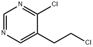 4-Chloro-5-(2-chloroethyl)pyrimidine 化学構造式