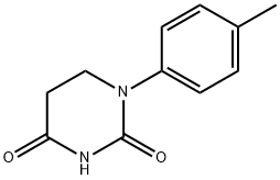 2,4(1H,3H)-Pyrimidinedione, dihydro-1-(4-methylphenyl)- Structure