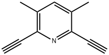 2,6-Diethynyl-3,5-dimethylpyridine Struktur