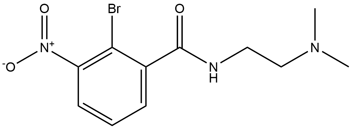 2-bromo-N-(2-(dimethylamino)ethyl)-3-nitrobenzamide Structure