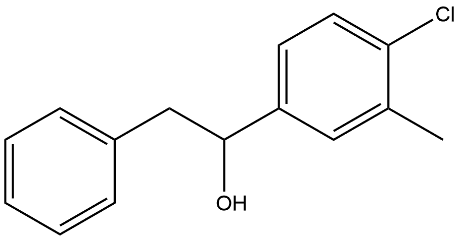 α-(4-Chloro-3-methylphenyl)benzeneethanol Structure