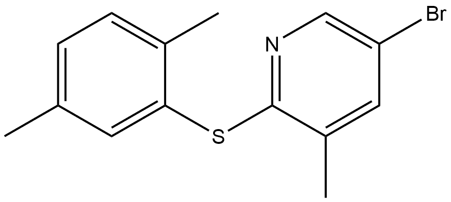 5-Bromo-2-[(2,5-dimethylphenyl)thio]-3-methylpyridine|