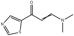 (E)-3-(Dimethylamino)-1-(1,3-thiazol-5-yl)prop-2-en-1-one Struktur