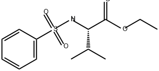 L-Valine, N-(phenylsulfonyl)-, ethyl ester Struktur