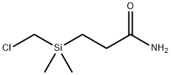 3-((Chloromethyl)dimethylsilyl)propanamide Structure