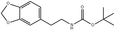 Carbamic acid, N-[2-(1,3-benzodioxol-5-yl)ethyl]-, 1,1-dimethylethyl ester Struktur