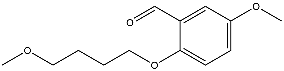 5-Methoxy-2-(4-methoxybutoxy)benzaldehyde Structure