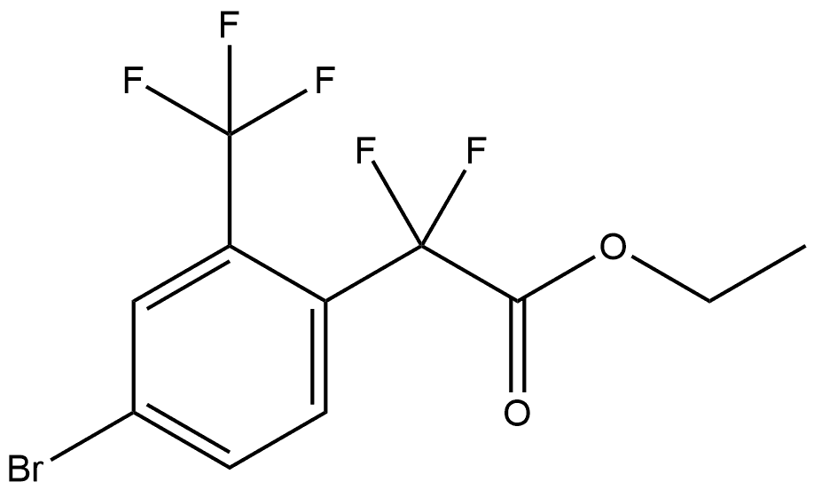 Ethyl 4-bromo-α,α-difluoro-2-(trifluoromethyl)benzeneacetate Structure