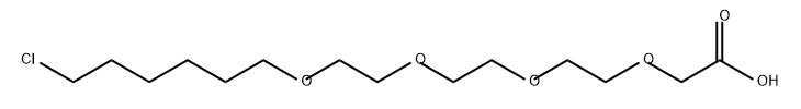 Acetic acid, 2-[2-[2-[2-[(6-chlorohexyl)oxy]ethoxy]ethoxy]ethoxy]- Structure