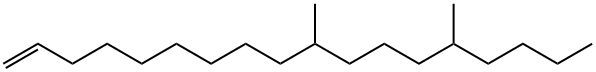 1-Octadecene, 10,14-dimethyl- Structure